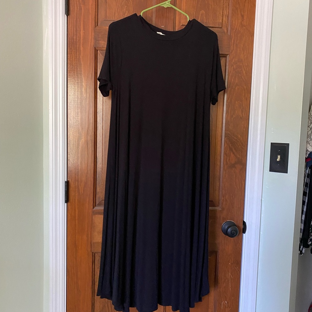 Flamingo Urban black midi dress large